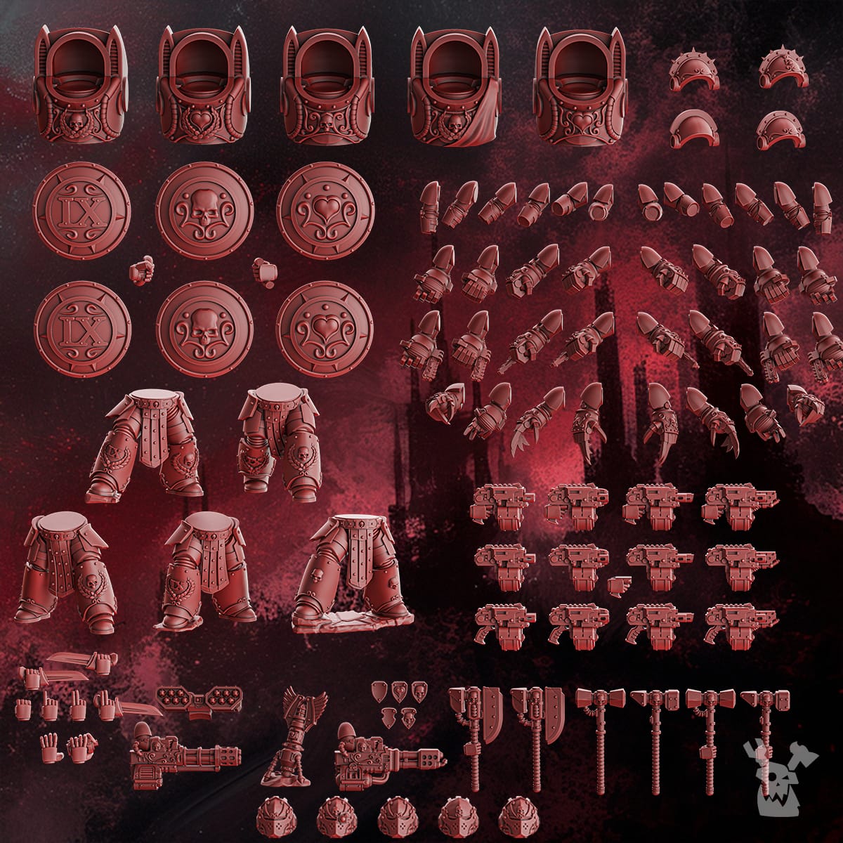 Crimson Wings Destroyers Squad (build-kit & easy-to-build models) 1