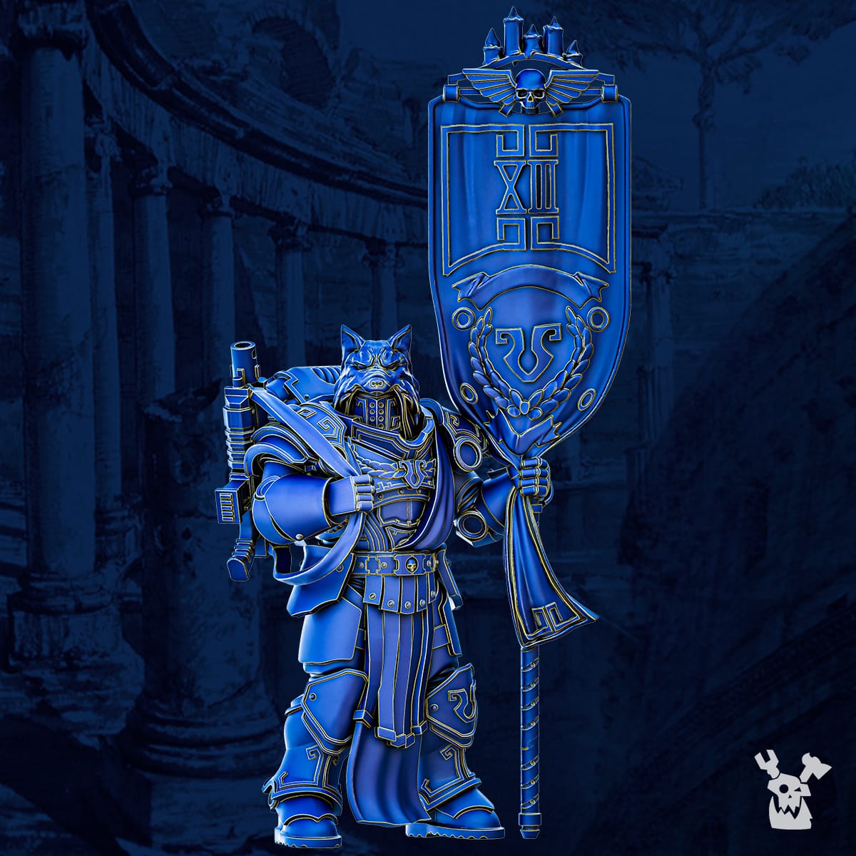 Vexillum Bannerman - Prime Armored Space Standard Bearer of Legio Prima Victrix 1