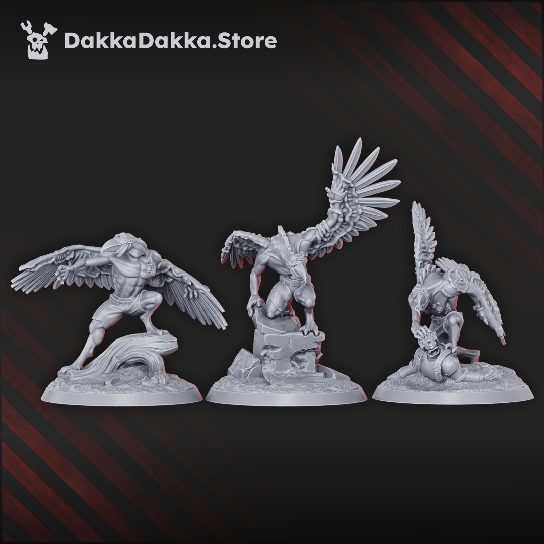 Tabletop Terrain Miniature Birdfused Wings Squad (x3)