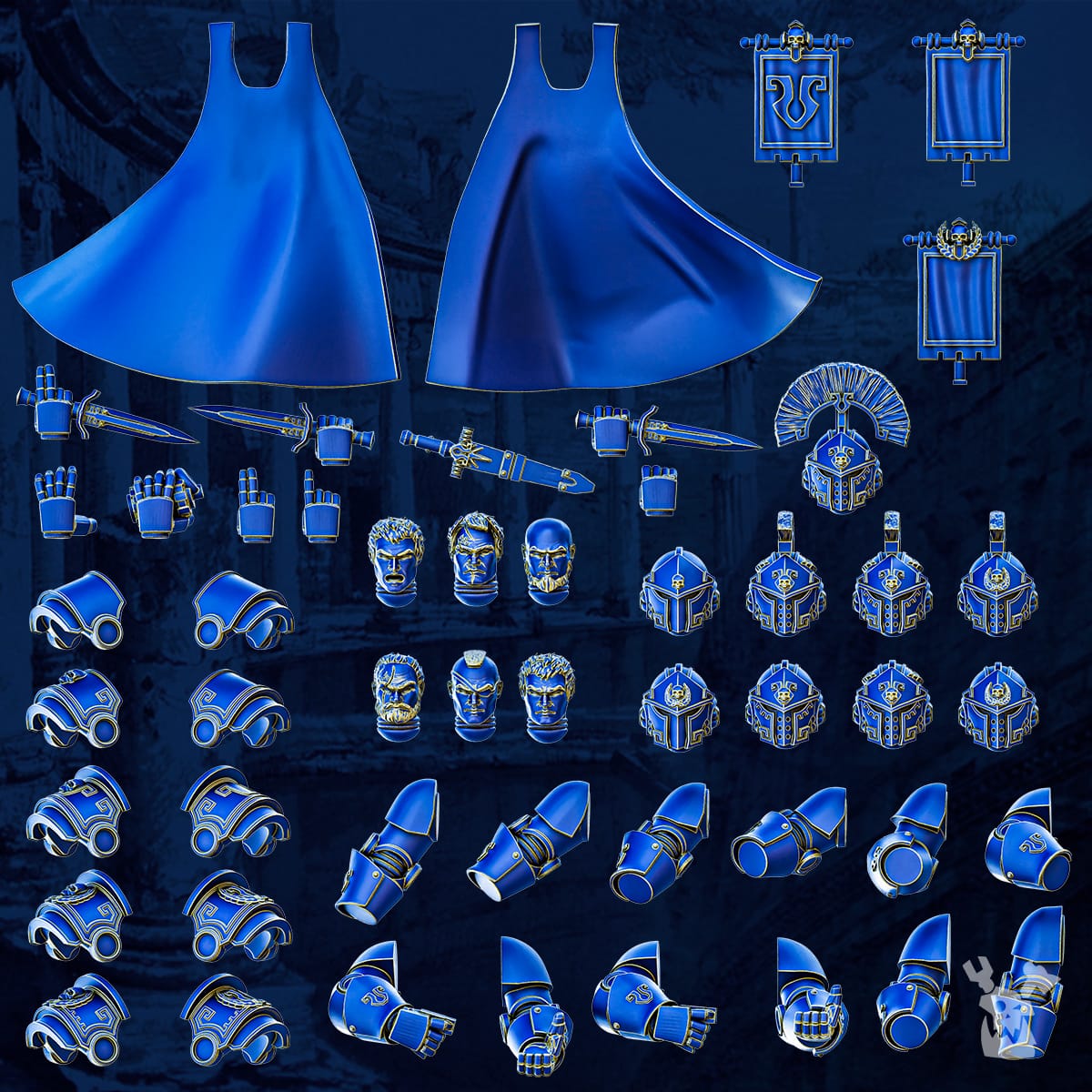 Princeps Cohorte Squad (build kit) - Prime Armored Space Battleline Unit of Legio Prima Victrix 2