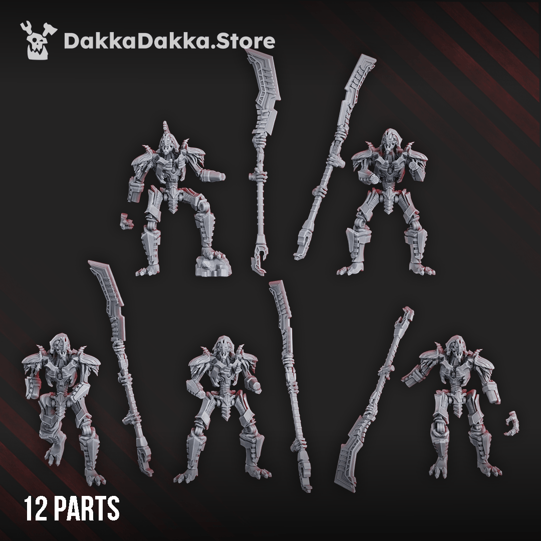 Tabletop Terrain Miniature Command Squad LychGuards with Warscythe
