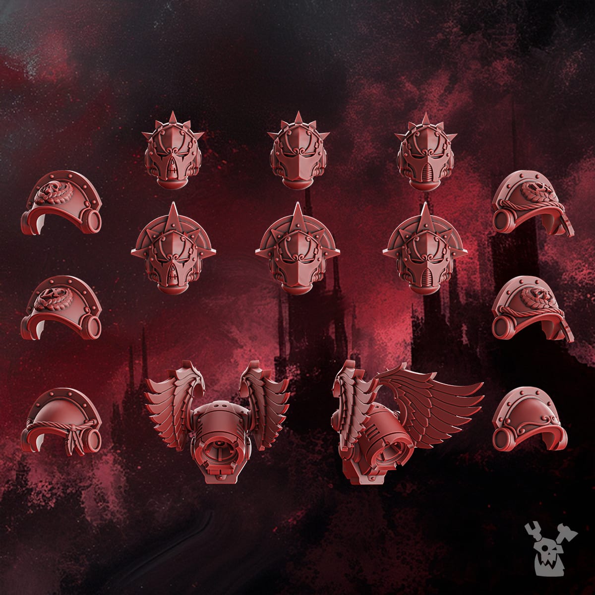 Crimson Wings Honour Squad & Storm Squad with Jump Packs (build-kit & easy-to-build models) 4