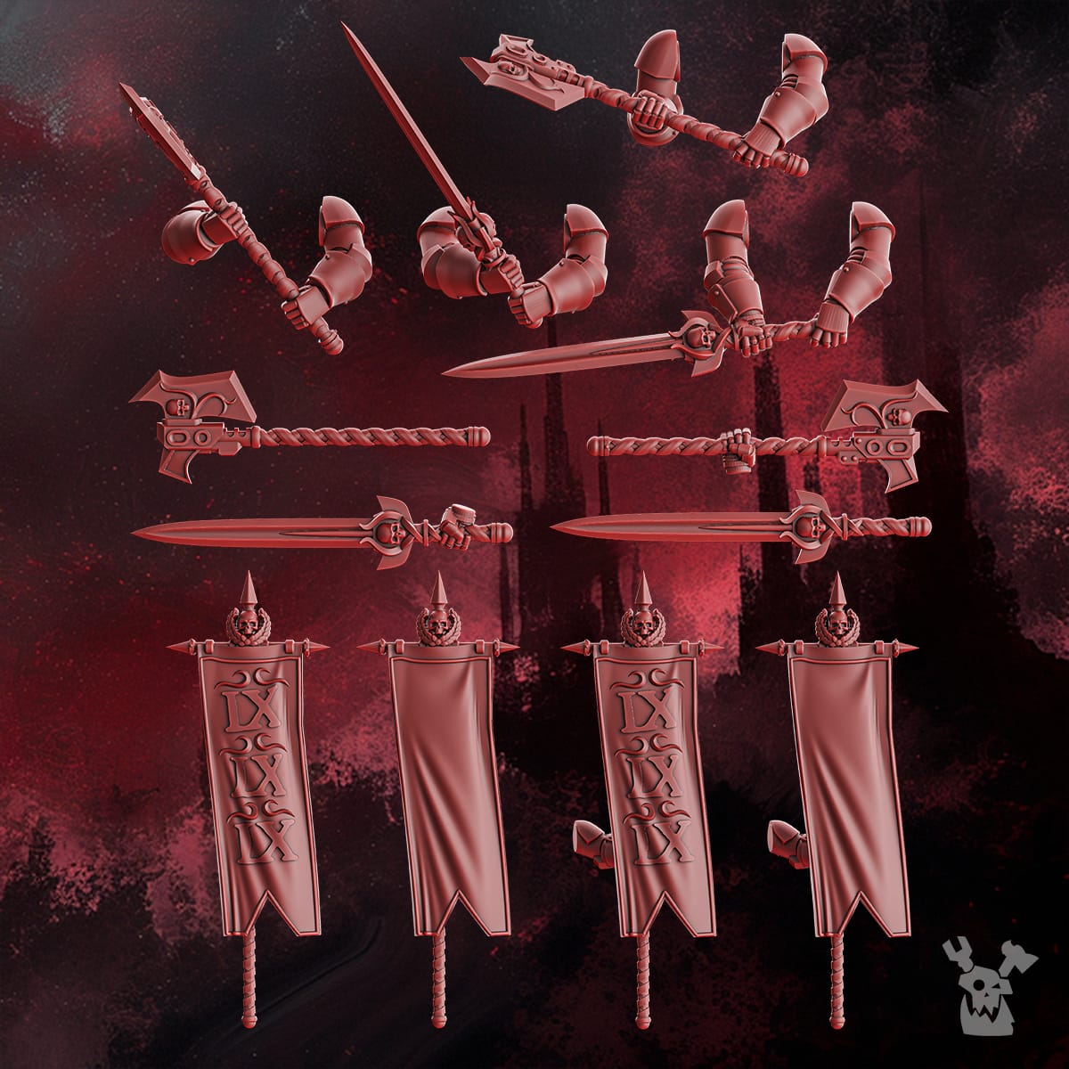 Crimson Wings Honour Squad & Storm Squad with Jump Packs (build-kit & easy-to-build models) 5