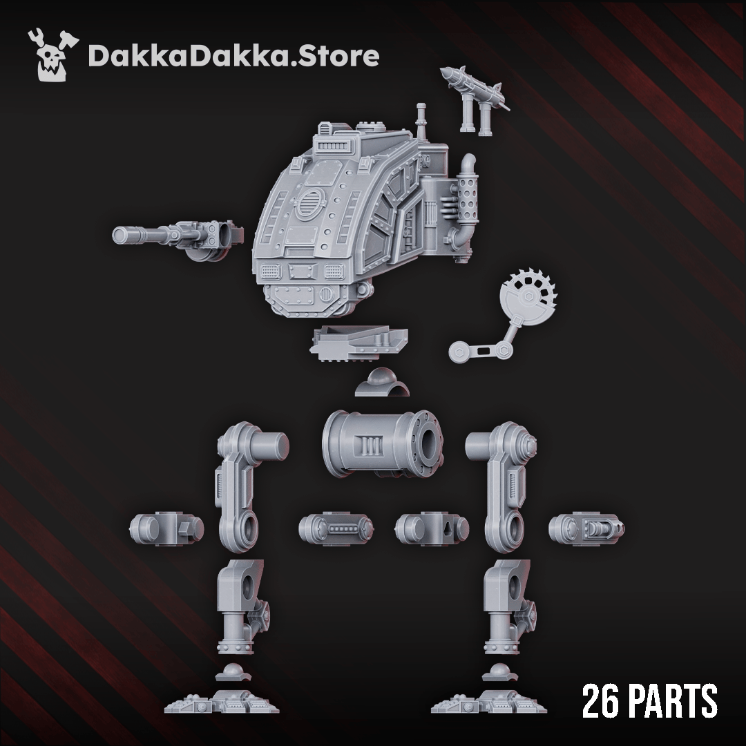 Tabletop Terrain Miniature Armored Stompermech