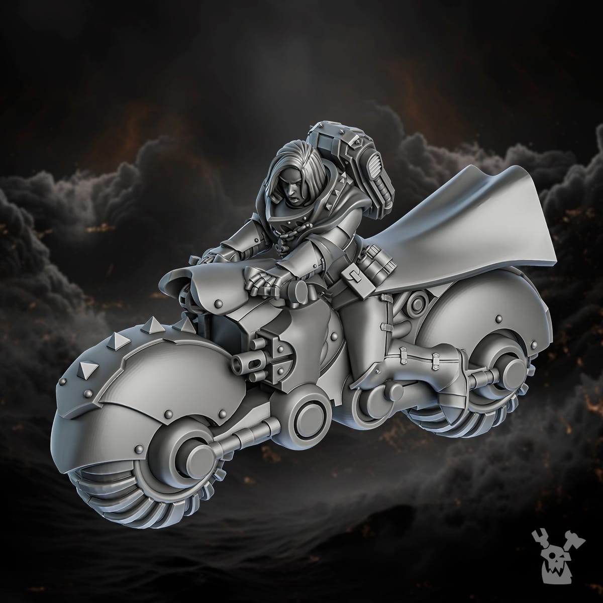 Tabletop Terrain Miniature Order of Repentance Biker Sisters Squad