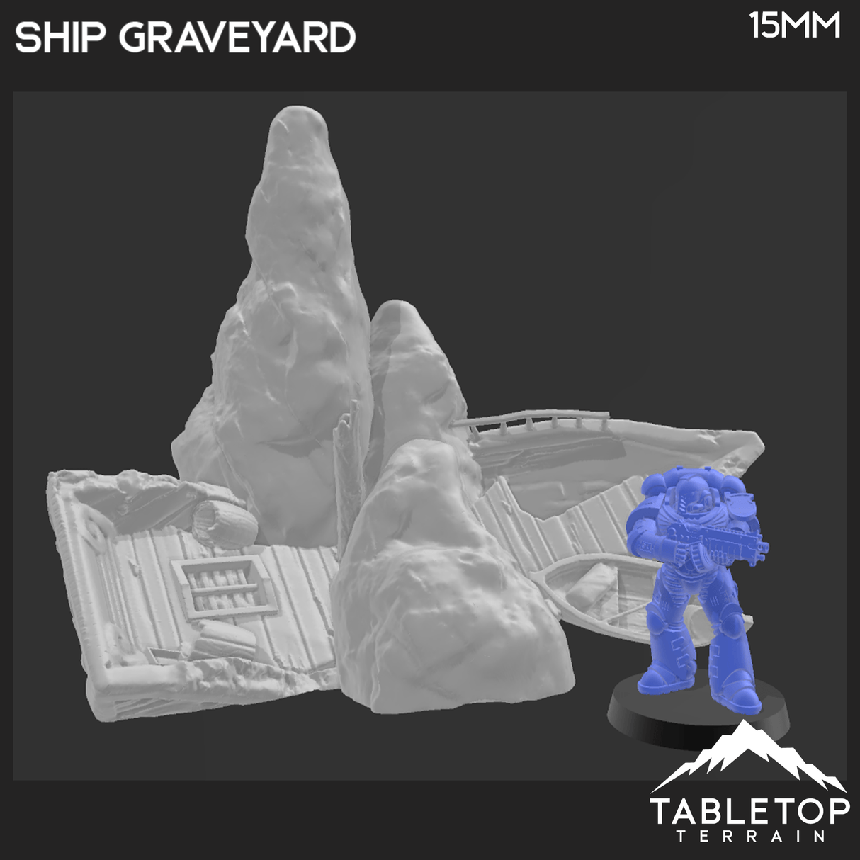 Tabletop Terrain Terrain Modular Ship Graveyard