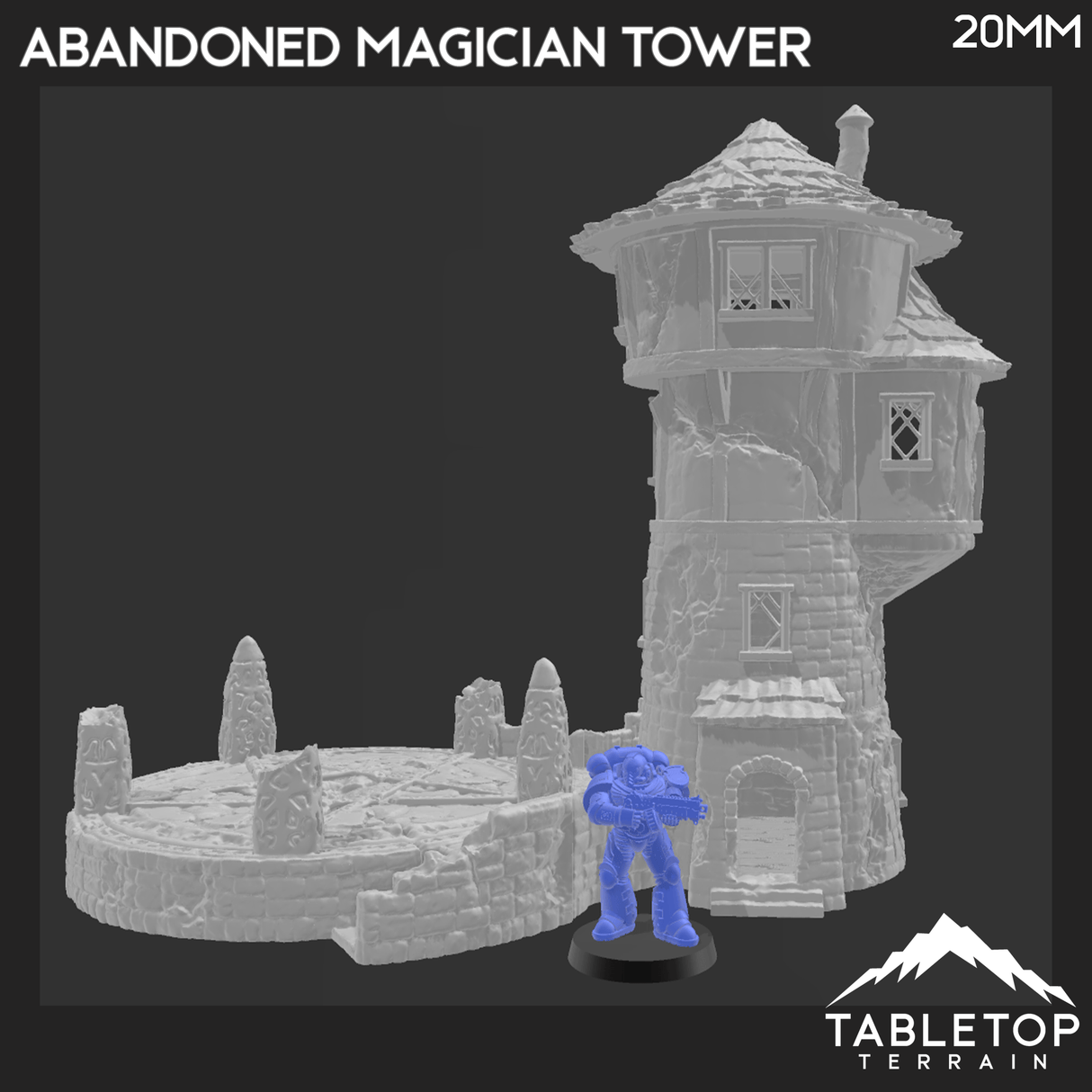 Tabletop Terrain Building Abandoned Magician Tower