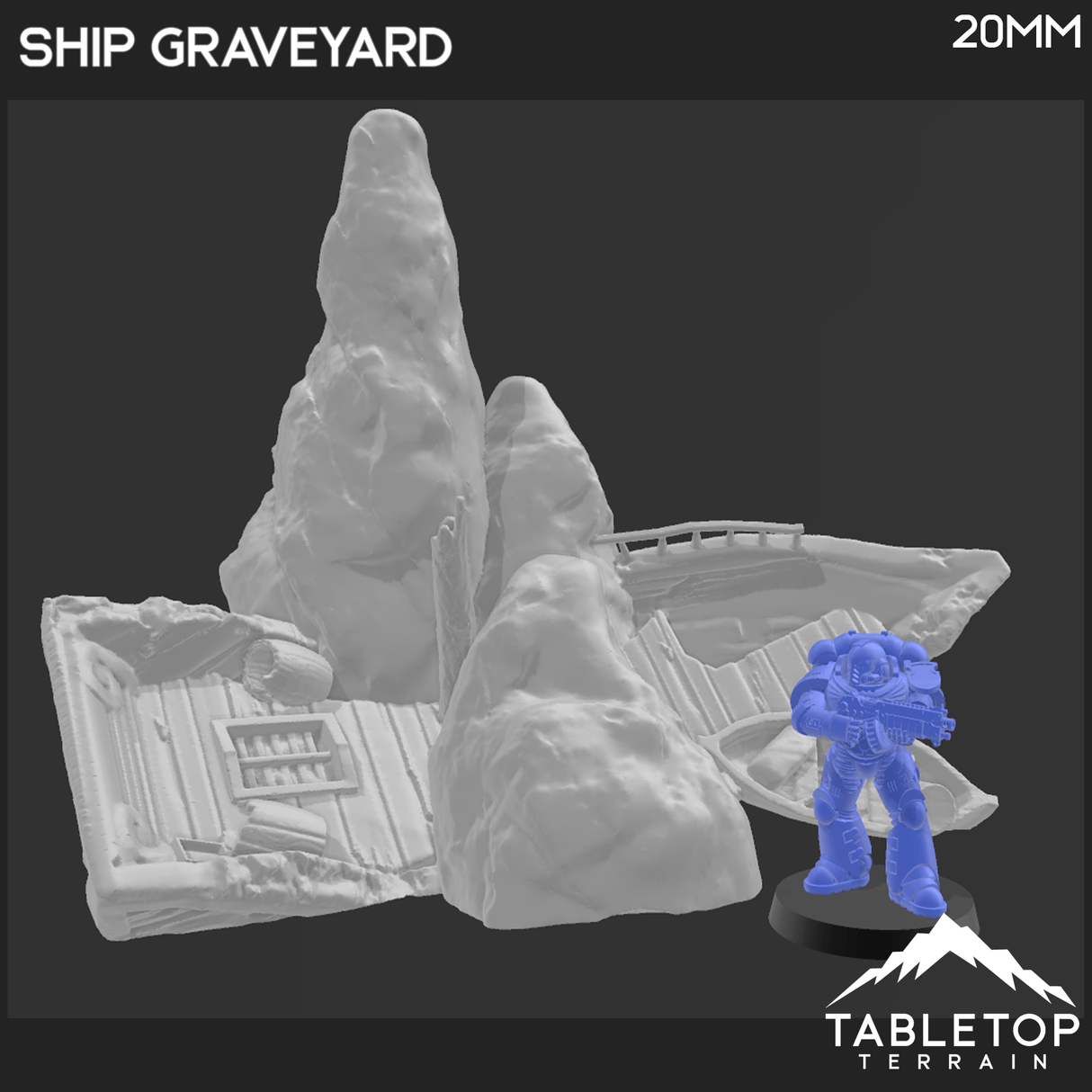 Tabletop Terrain Terrain Modular Ship Graveyard