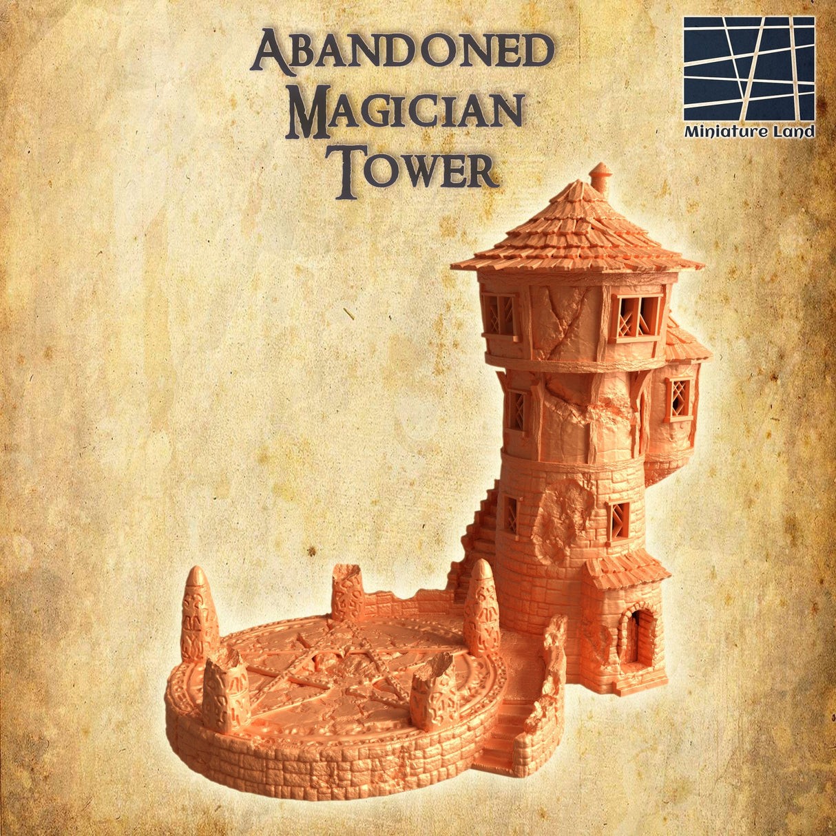 Tabletop Terrain Building Abandoned Magician Tower