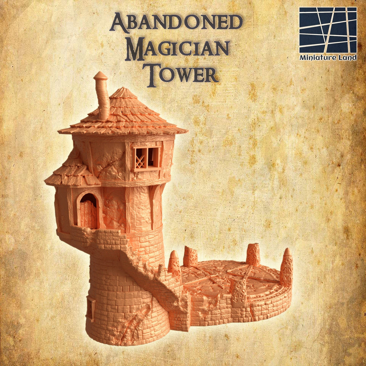 Tabletop Terrain Building Abandoned Magician Tower