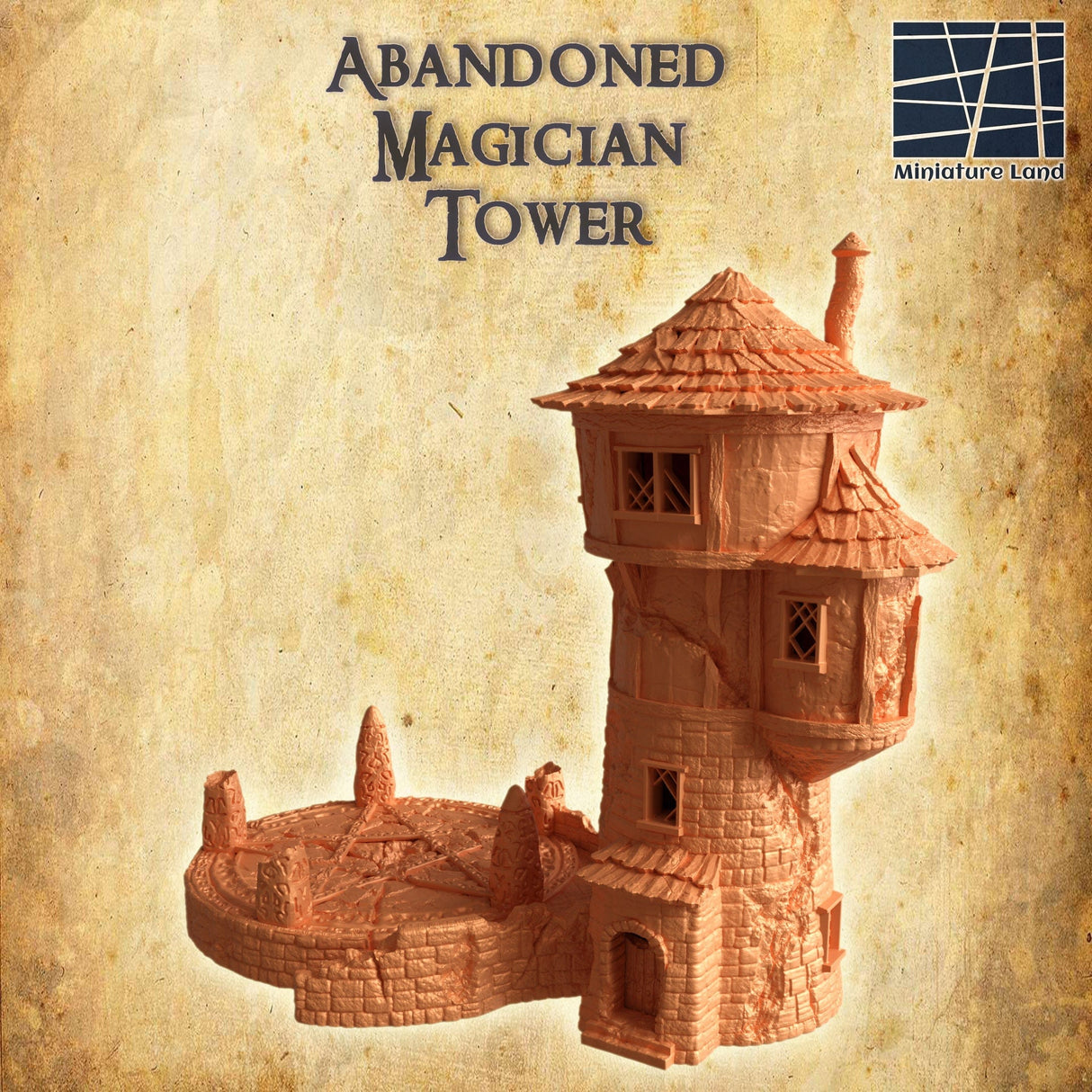 Tabletop Terrain Building Abandoned Magician Tower