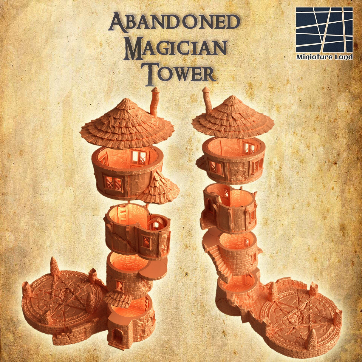 Tabletop Terrain Building Abandoned Magician Tower