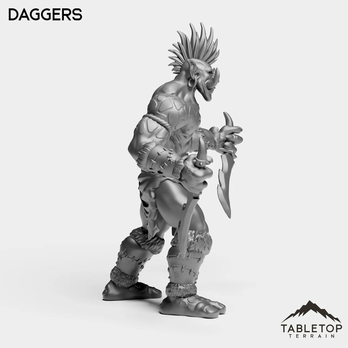 Tabletop Terrain Miniature Troll Tribe Berserker Rogue