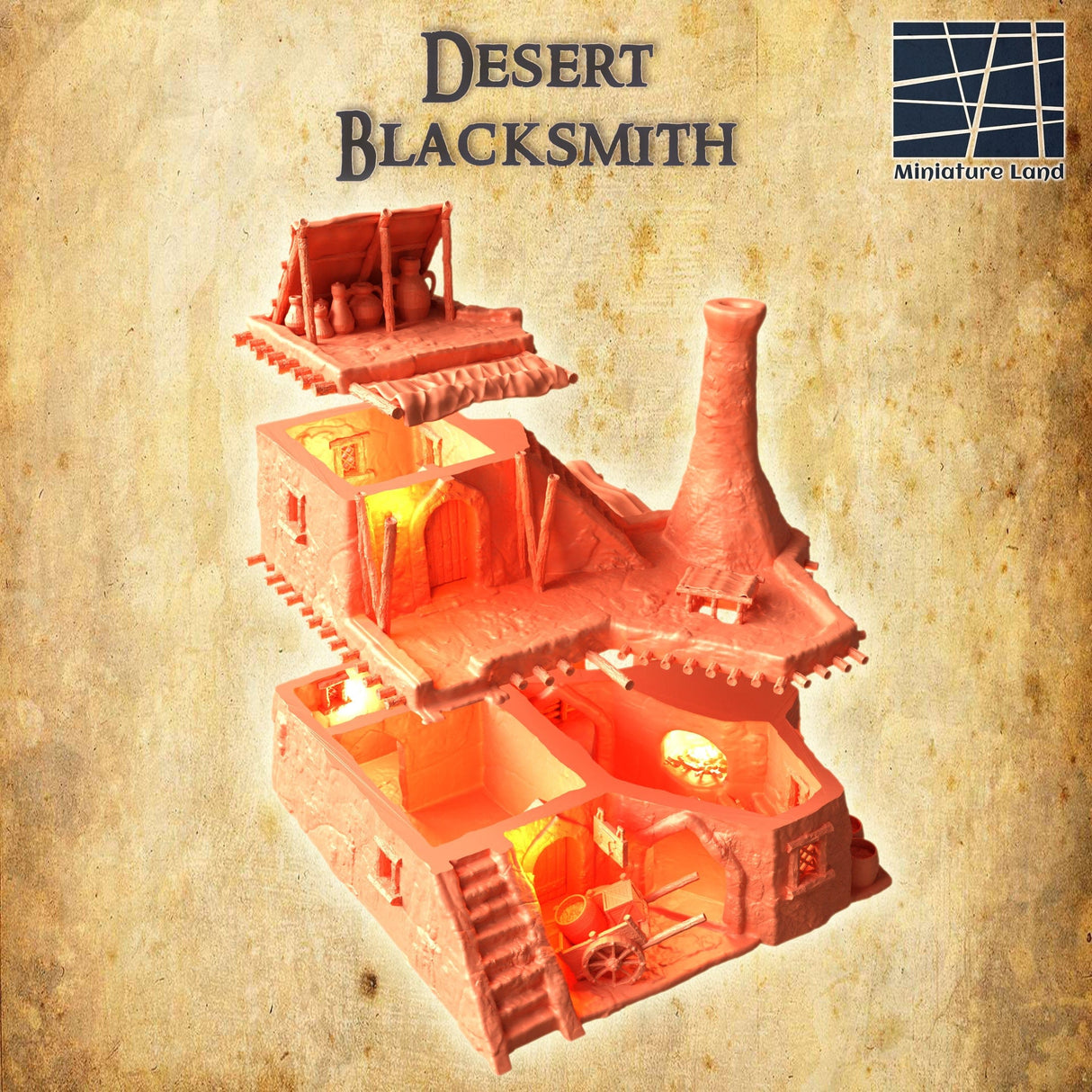 Tabletop Terrain Building Desert Blacksmith