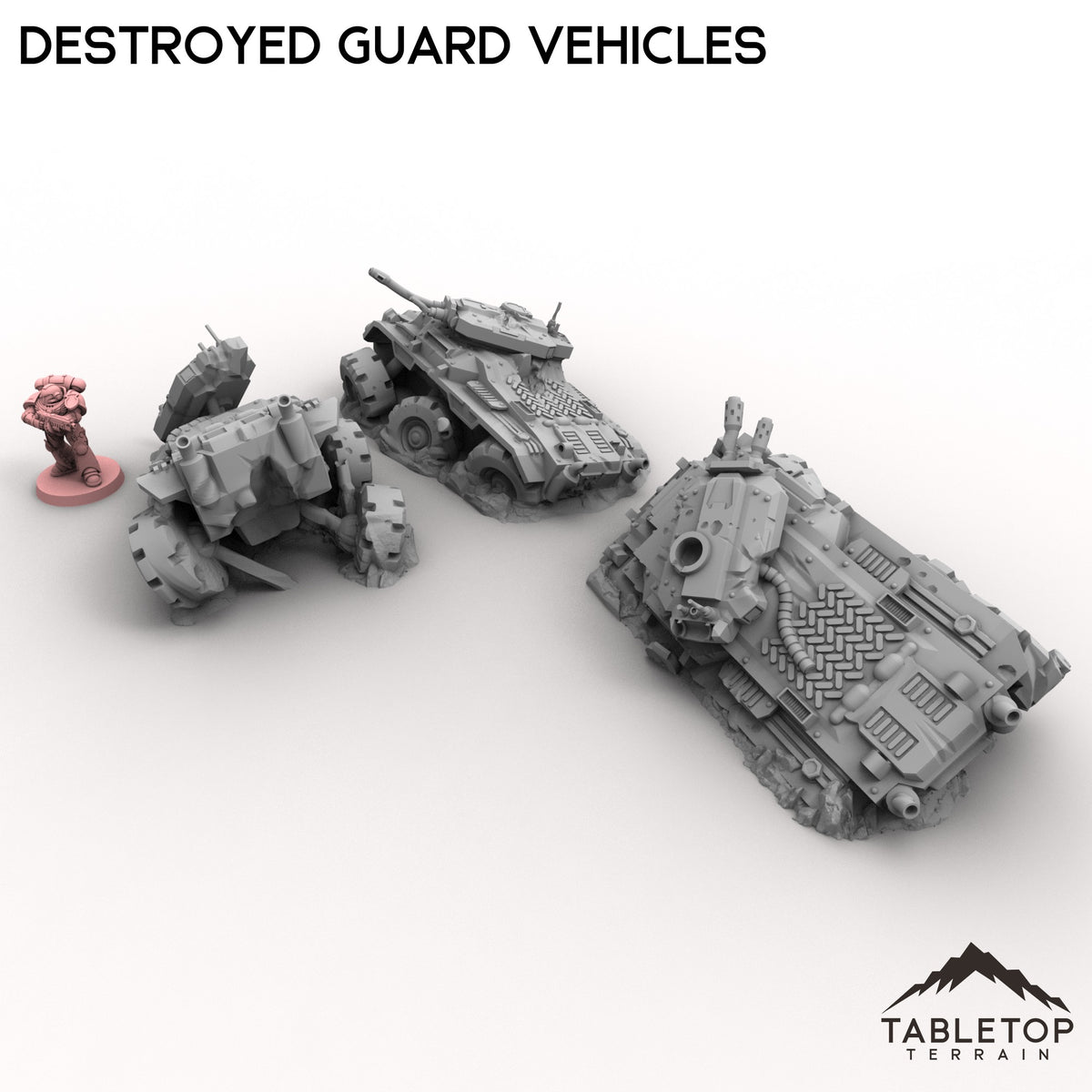 Destroyed Guard Vehicles