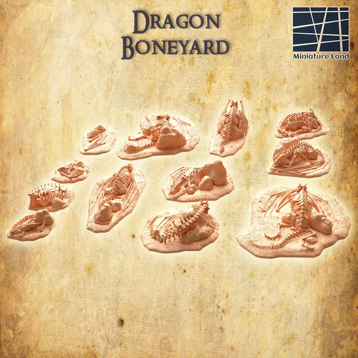 Tabletop Terrain Building Dragon Boneyard