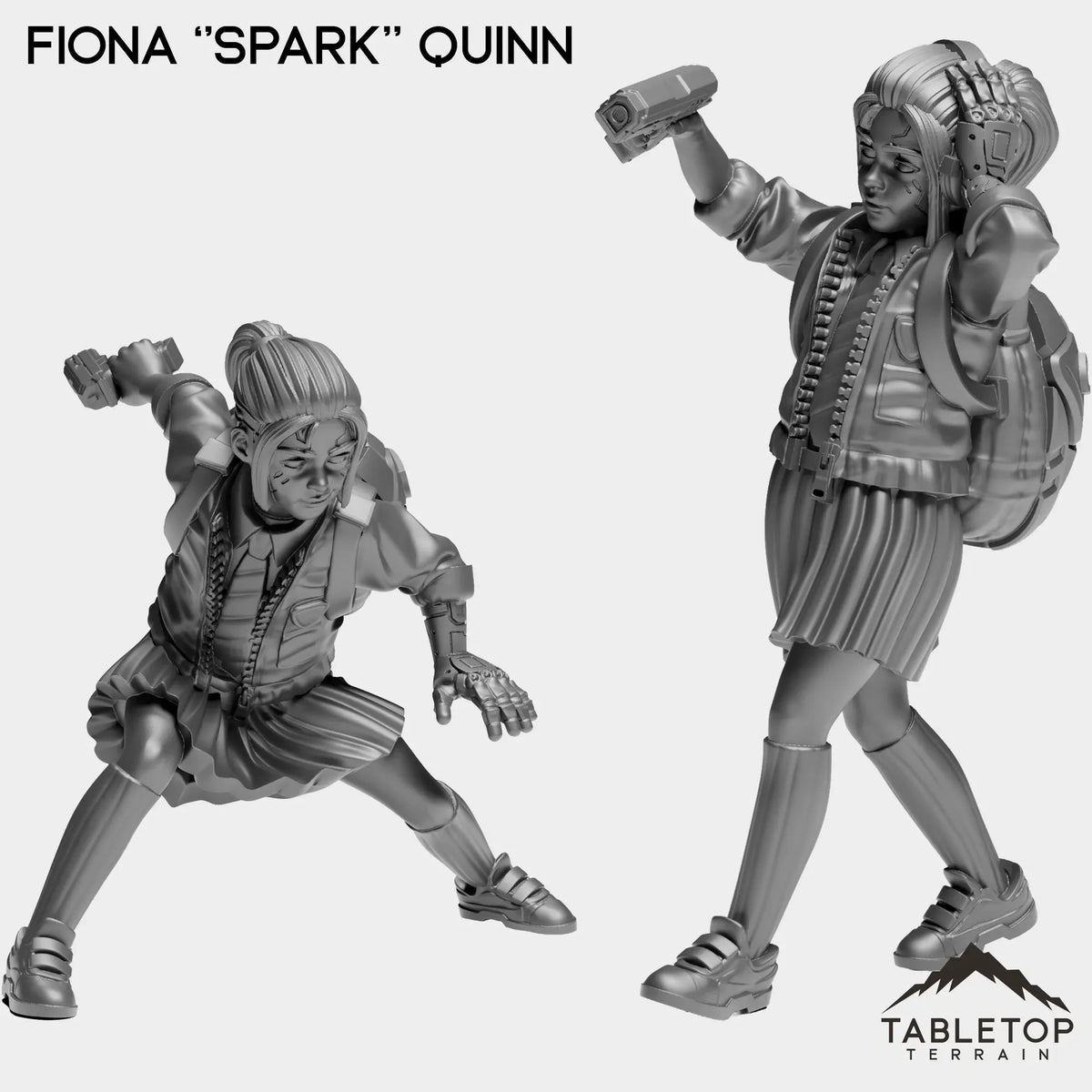 Tabletop Terrain Miniature Full Set Fiona ''Spark'' Quinn