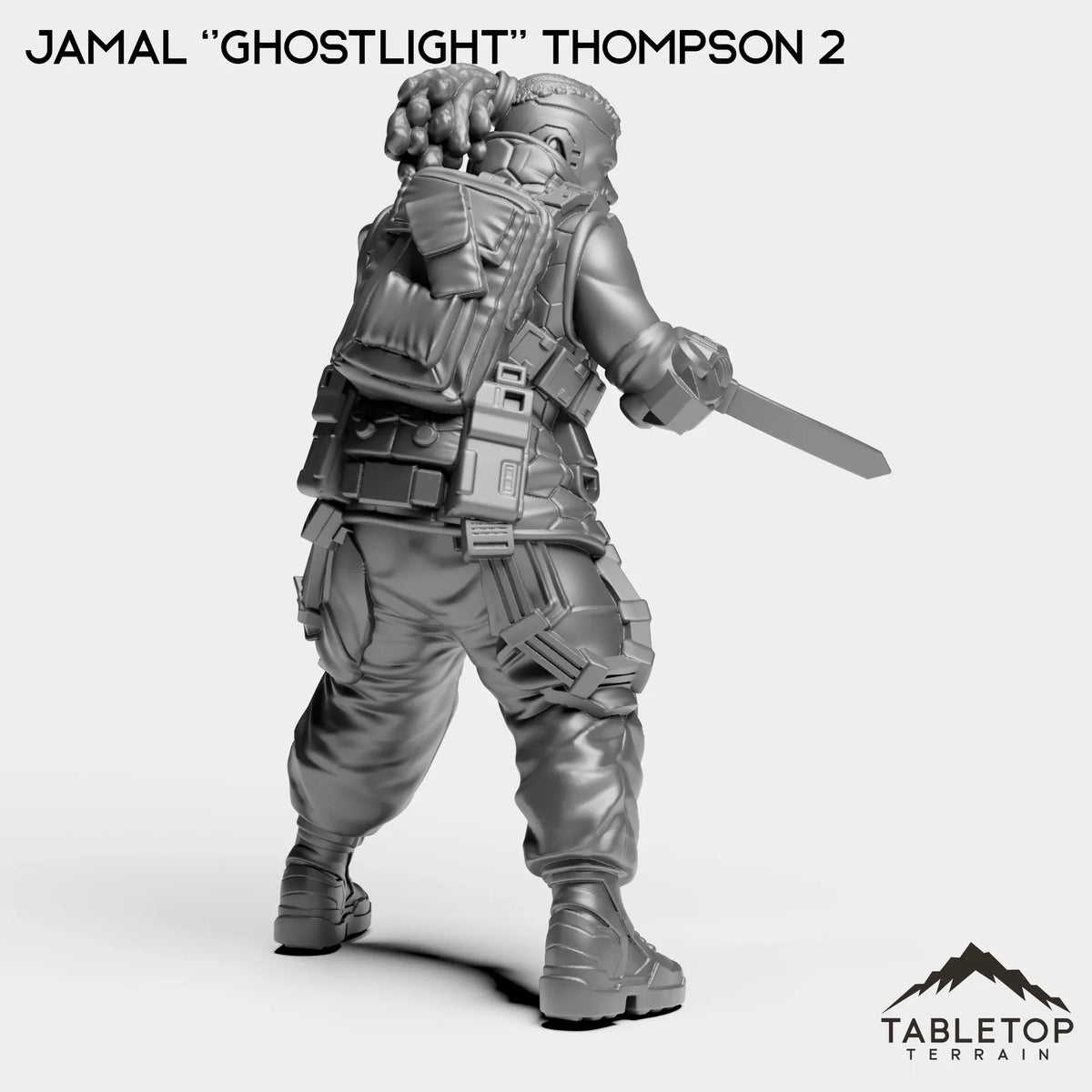 Tabletop Terrain Miniature Jamal ''Ghostlight'' Thompson