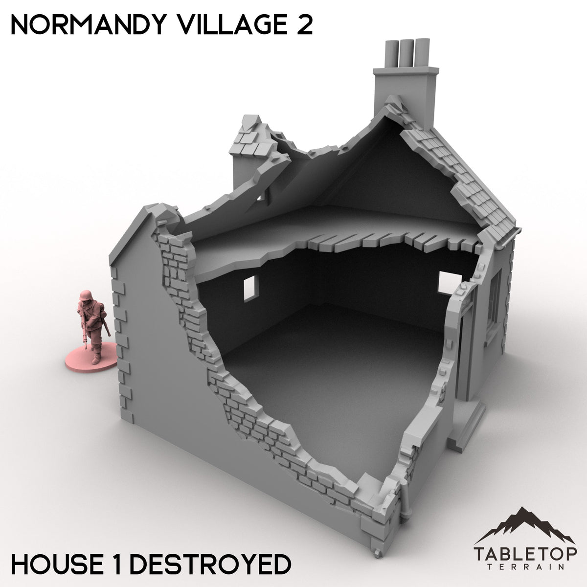 Normandy Village 2 - House 1 Destroyed