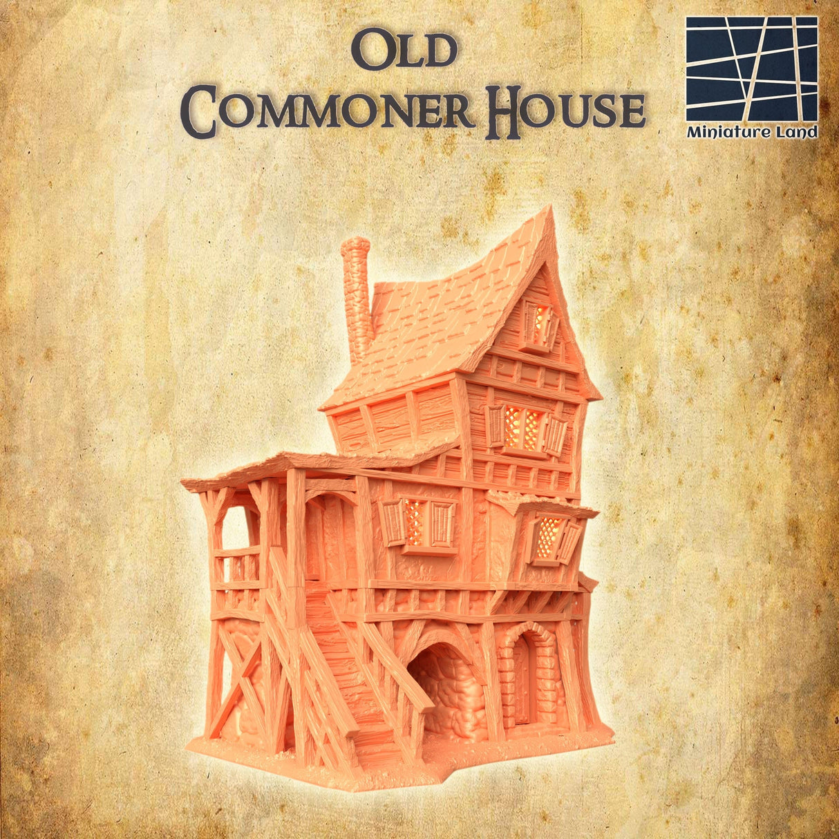 Tabletop Terrain Building Old Commoner House