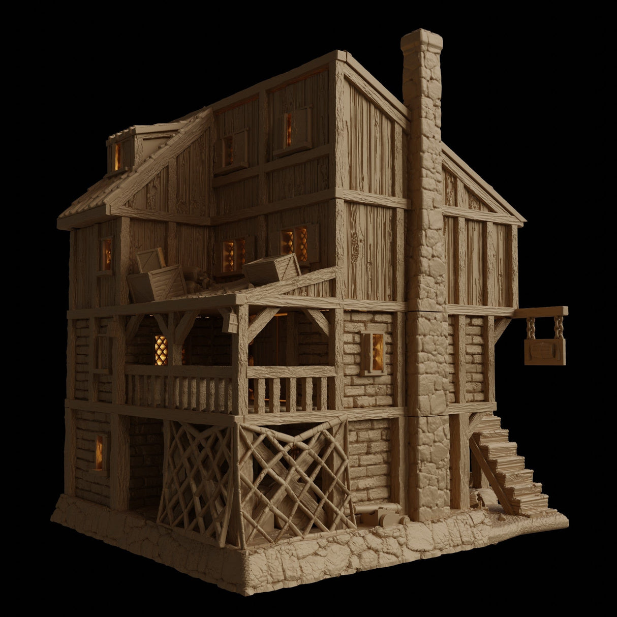 Tabletop Terrain Building Port Tavern