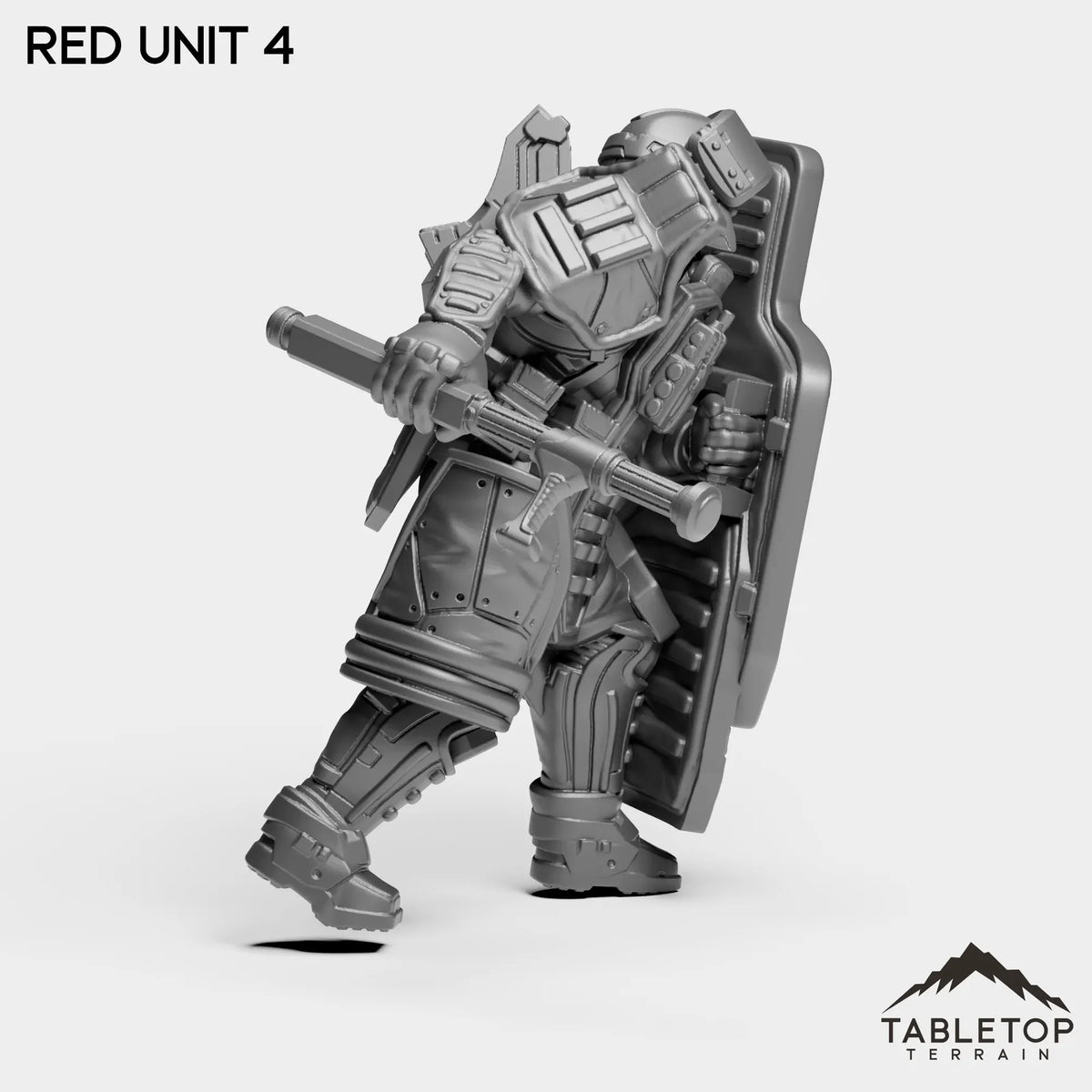 Tabletop Terrain Miniature RED Unit