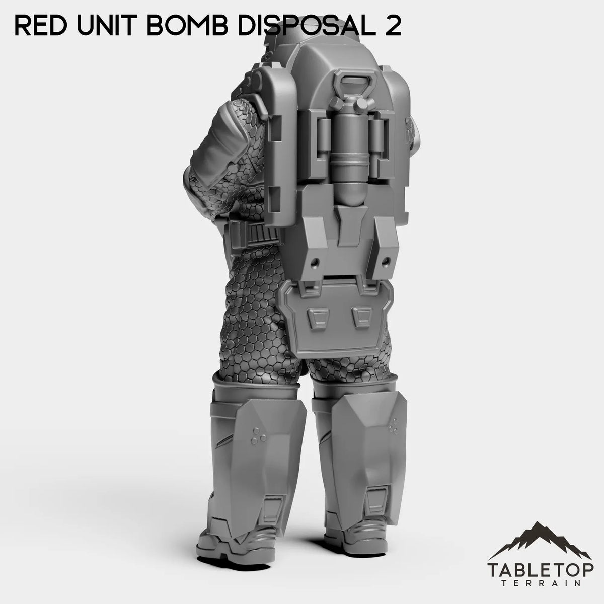 Tabletop Terrain Miniature RED Unit Bomb Disposal