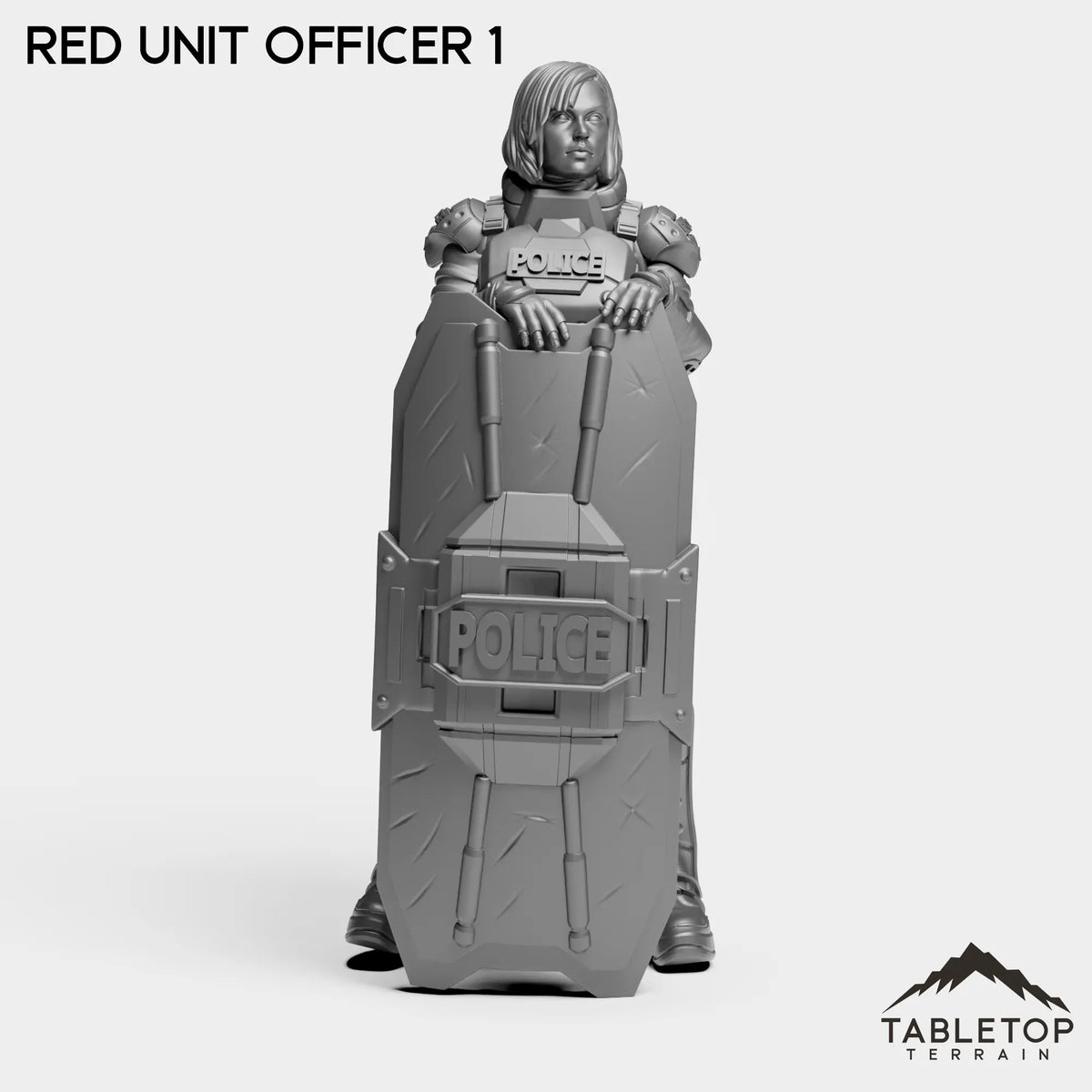 Tabletop Terrain Miniature RED Officer