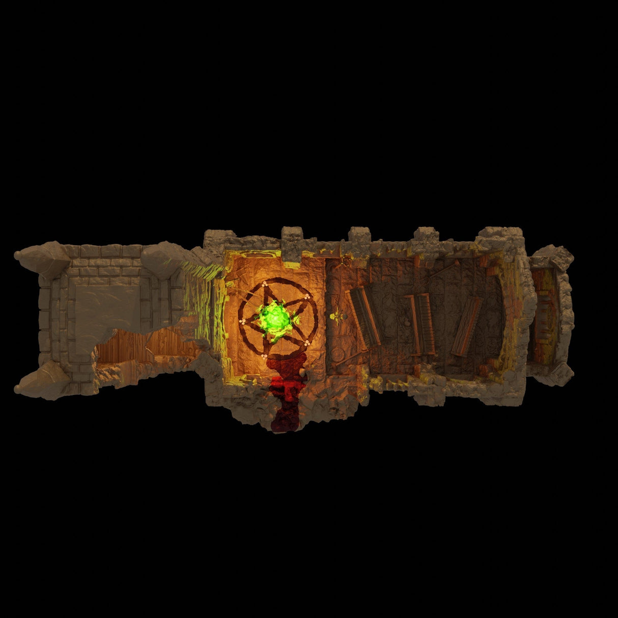 Tabletop Terrain Building Ruined Cultist Church