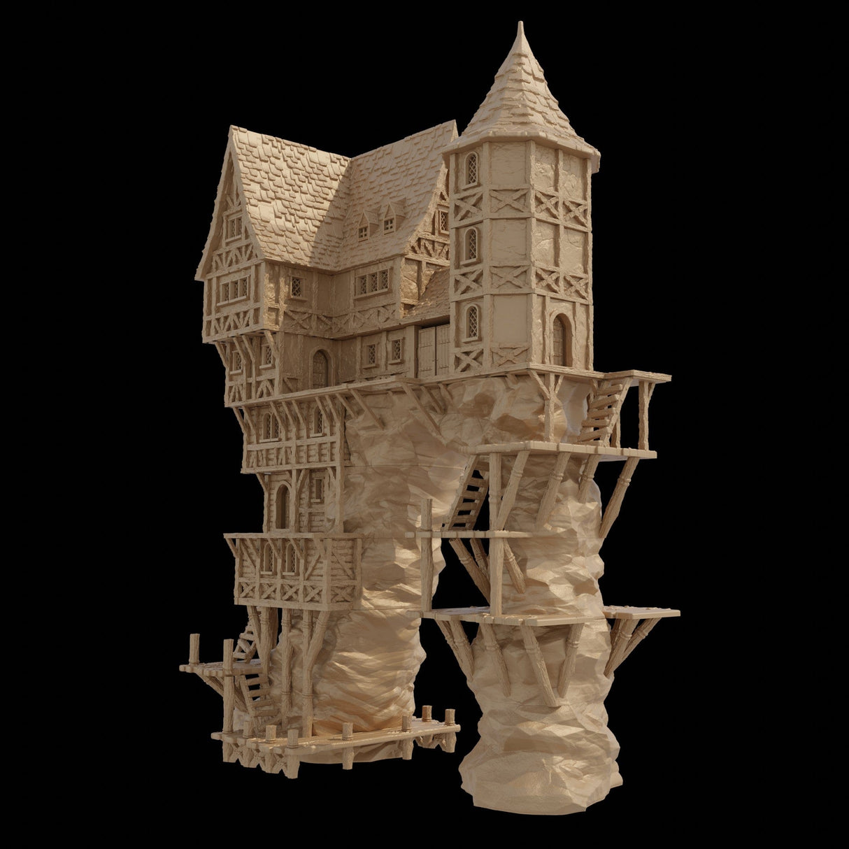 Tabletop Terrain Building Seaside Cliff Manor