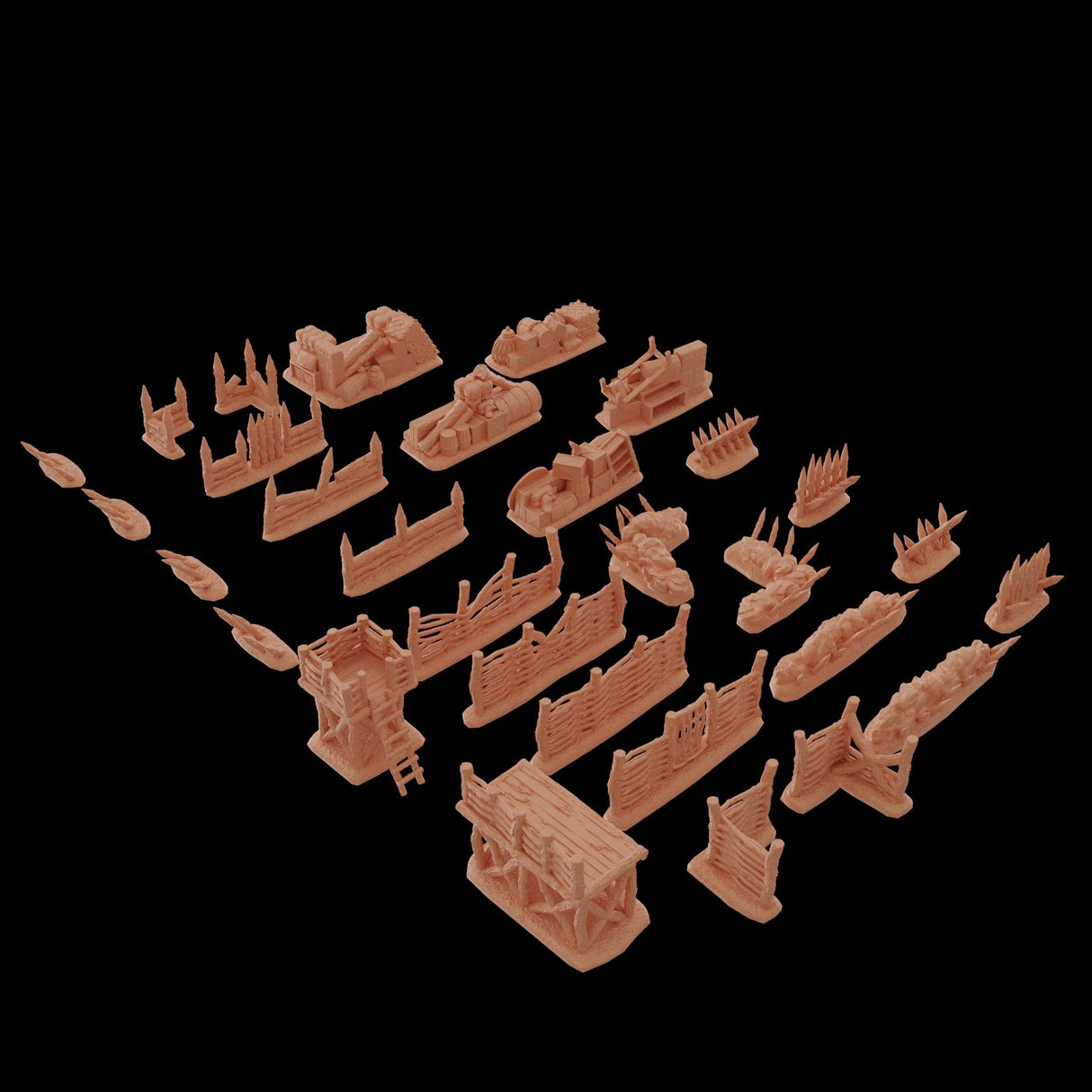 Tabletop Terrain Scatter Terrain Village Barricades