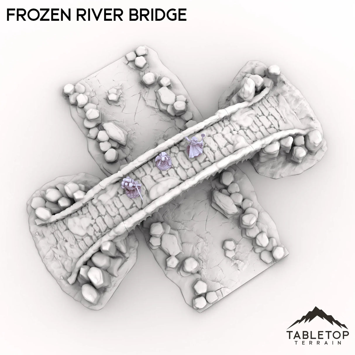 Tabletop Terrain Terrain Frozen River Bridge