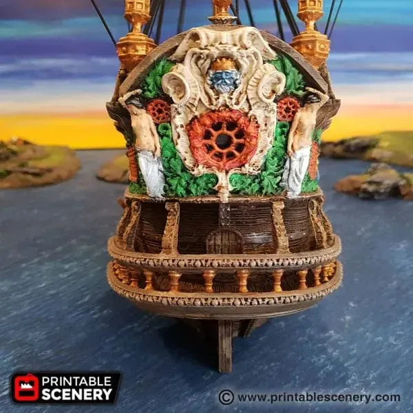 Tabletop Terrain Ship Galleon - Pirate Ship