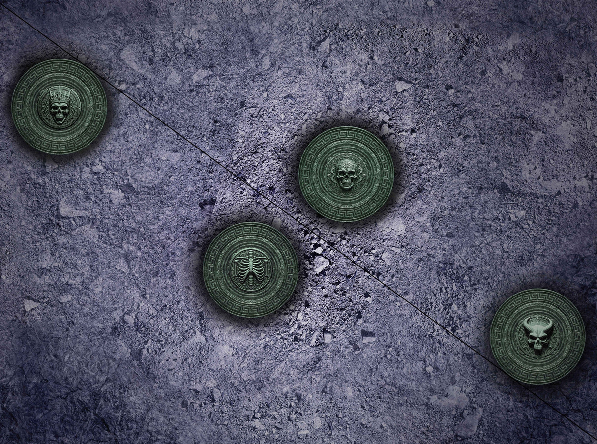 Gray Matter Gaming Gaming Mat 22x30 Spearhead Season 2 - Broken Cobblestone & Desert Paths - Neoprene Battle Mat with Bag