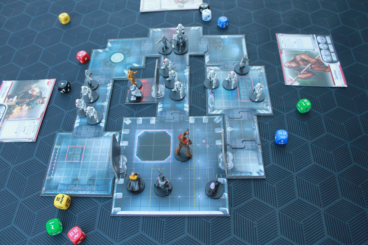 Gray Matter Gaming Gaming Mat 36x36 Geometric Pattern Mat 36" x 36" with Bag | Board Game Puzzle Mat