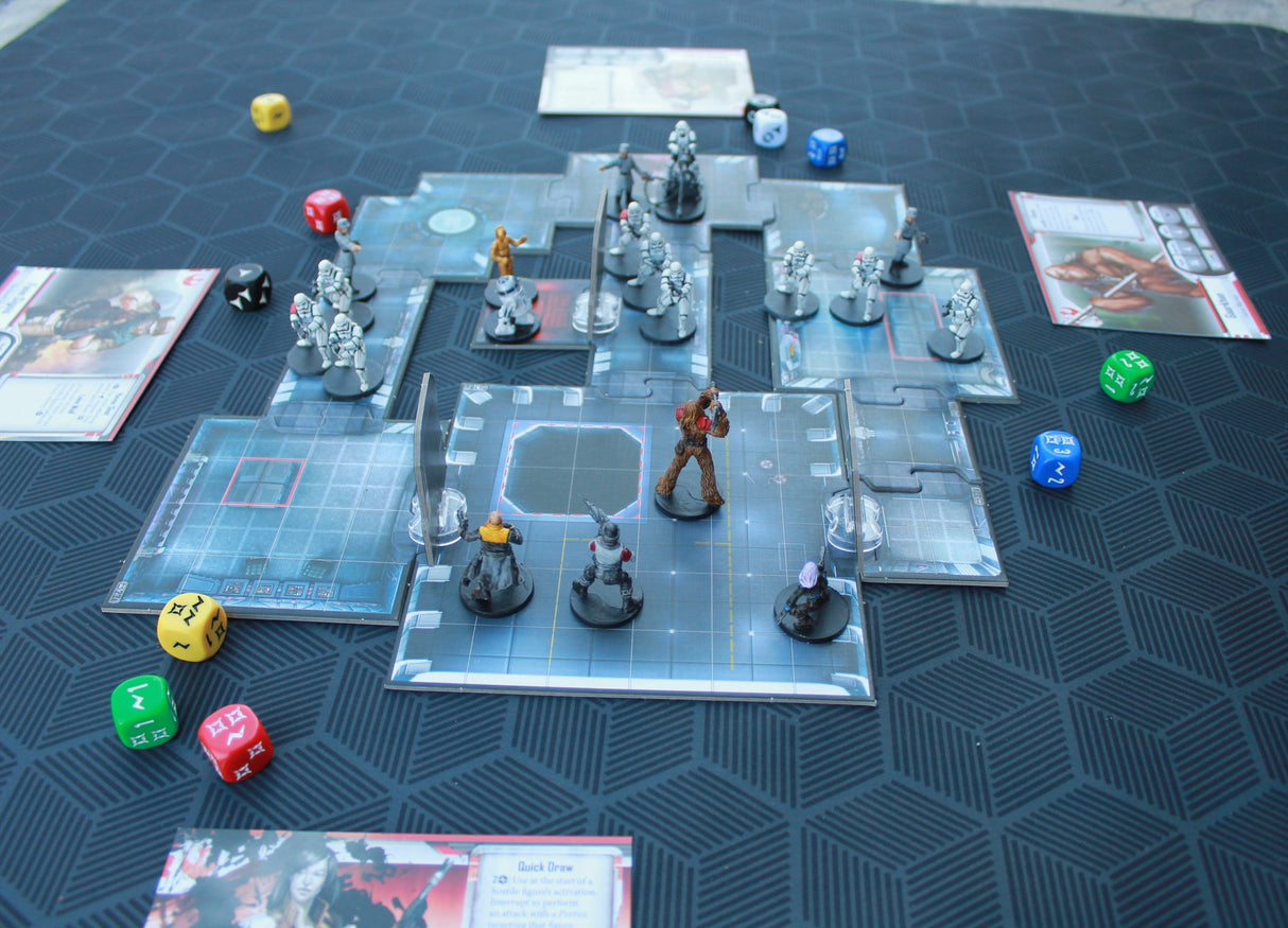 Gray Matter Gaming Gaming Mat 36x36 Geometric Pattern Mat 36" x 36" with Bag | Board Game Puzzle Mat