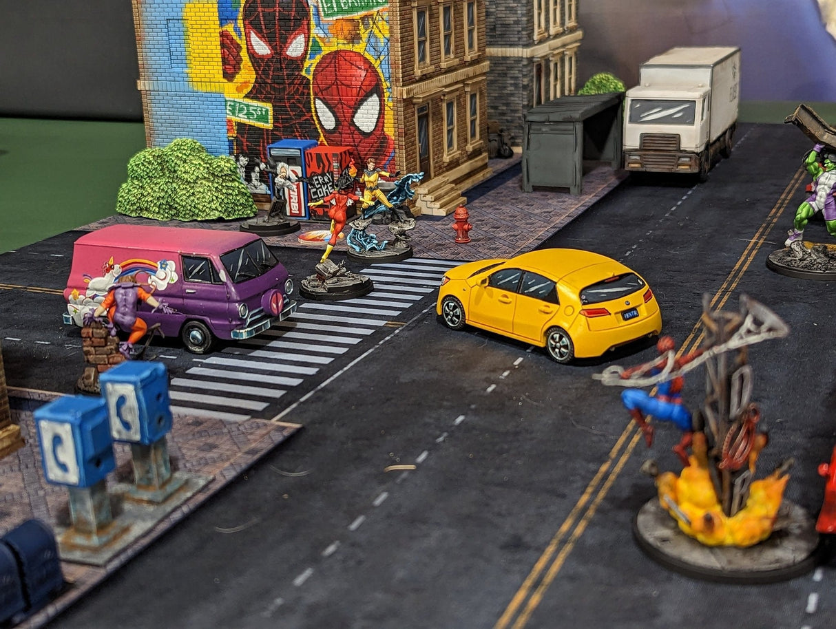 Gray Matter Gaming Gaming Mat 36x36 Modern City 1 - Neoprene Battle Mat with Bag