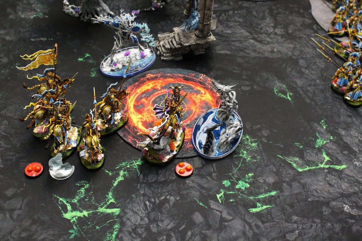 Gray Matter Gaming Gaming Mat 44x60 Blighted Cavern - Neoprene Battle Mat with Bag