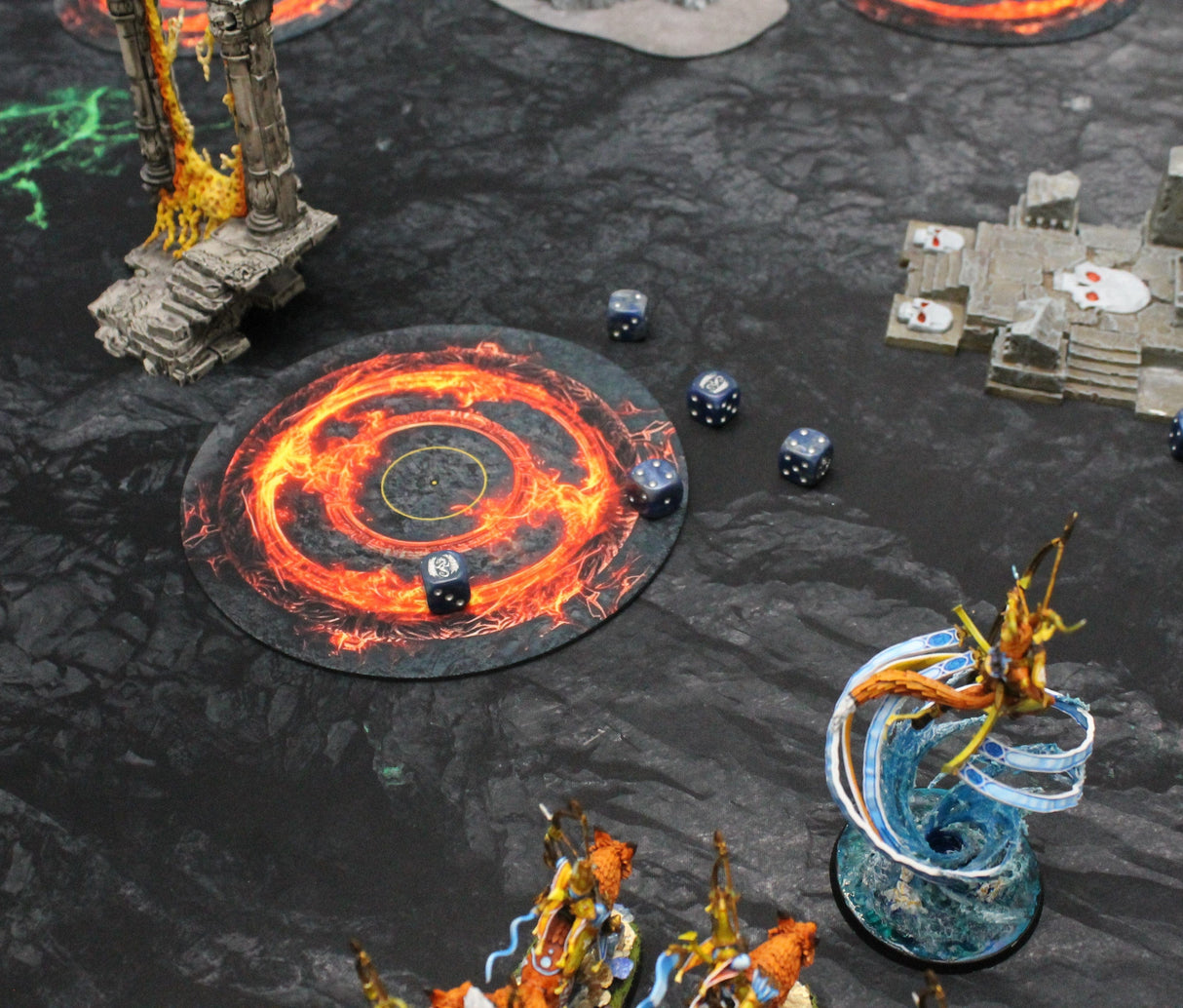 Gray Matter Gaming Gaming Mat 44x60 Blighted Cavern - Neoprene Battle Mat with Bag