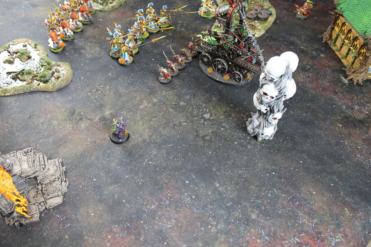 Gray Matter Gaming Gaming Mat 44x60 Boggy Swamp - Neoprene Battle Mat with Bag