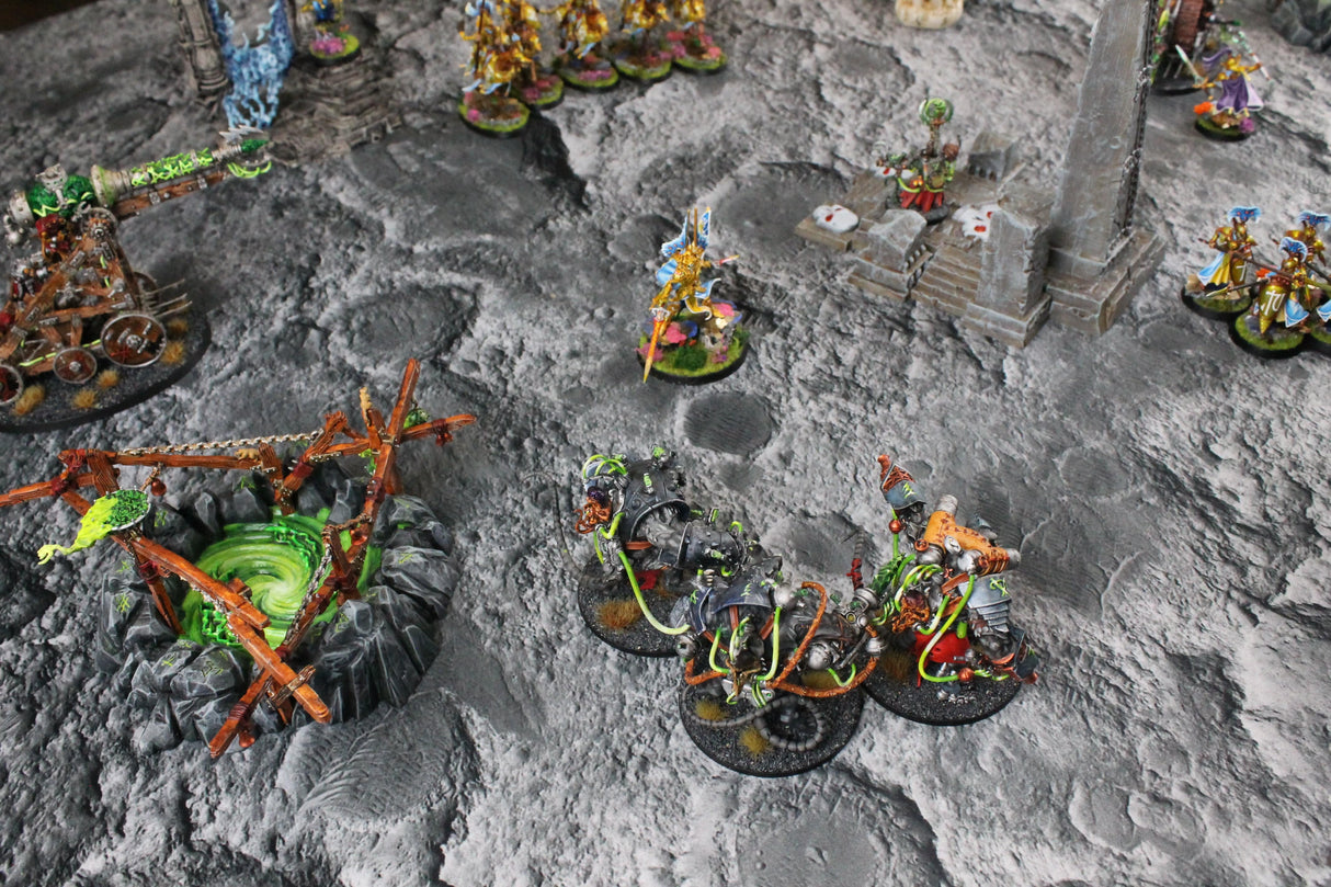 Gray Matter Gaming Gaming Mat 44x60 Moonscape - Neoprene Battle Mat with Bag