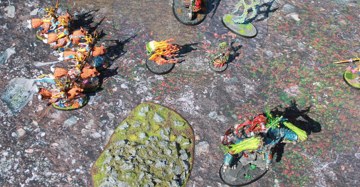 Gray Matter Gaming Gaming Mat 44x60 Muddy Battlefield - Neoprene Battle Mat with Bag