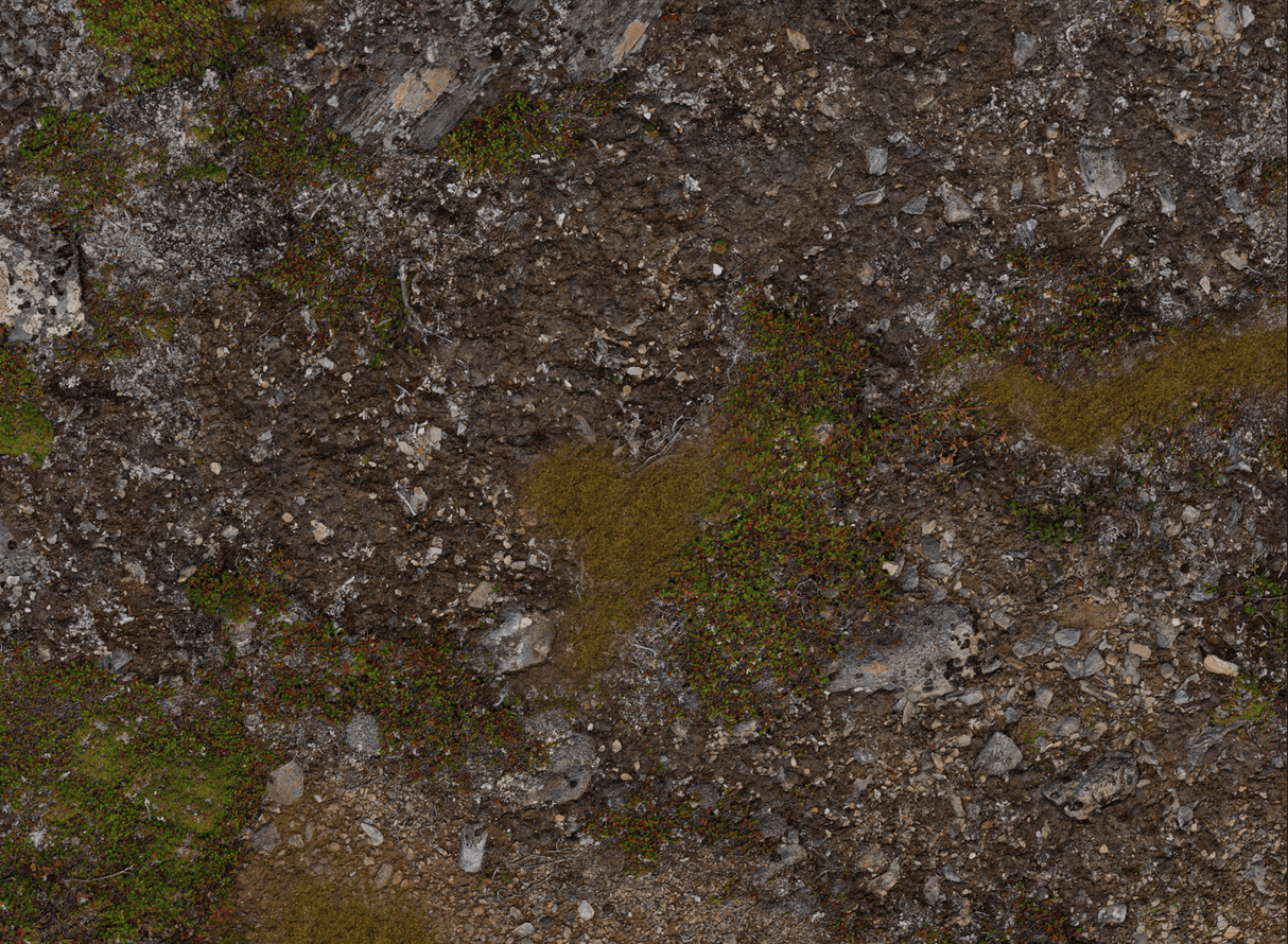 Gray Matter Gaming Gaming Mat 44x60 Muddy Battlefield - Neoprene Battle Mat with Bag