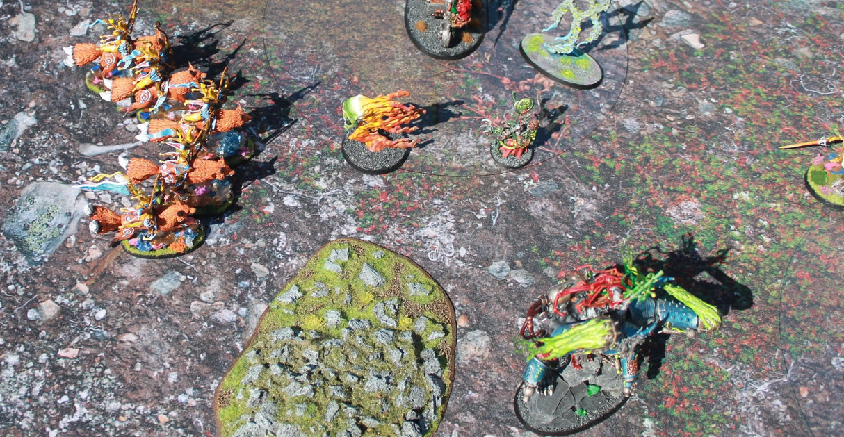 Gray Matter Gaming Gaming Mat 44x60 Muddy Battlefield - Neoprene Battle Mat with Bag