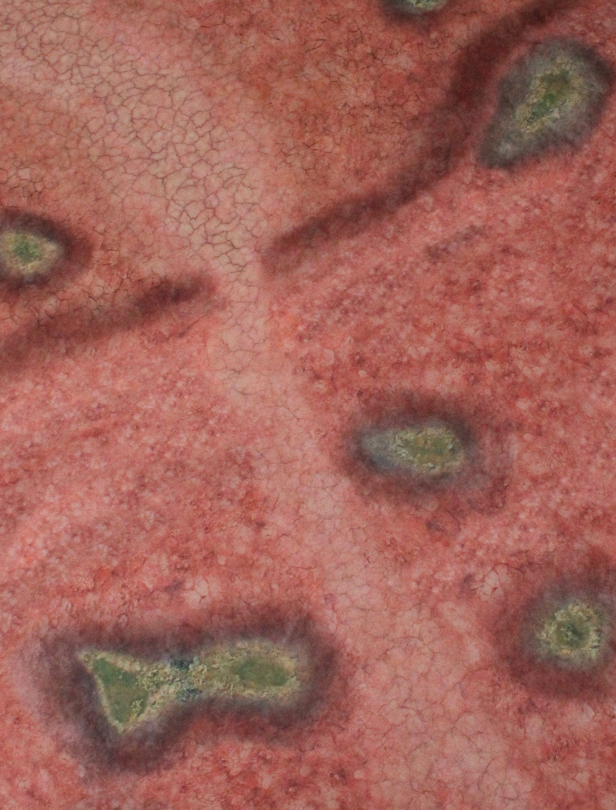 Gray Matter Gaming Gaming Mat 44x60 Toxic Cesspool - Neoprene Battle Mat with Bag