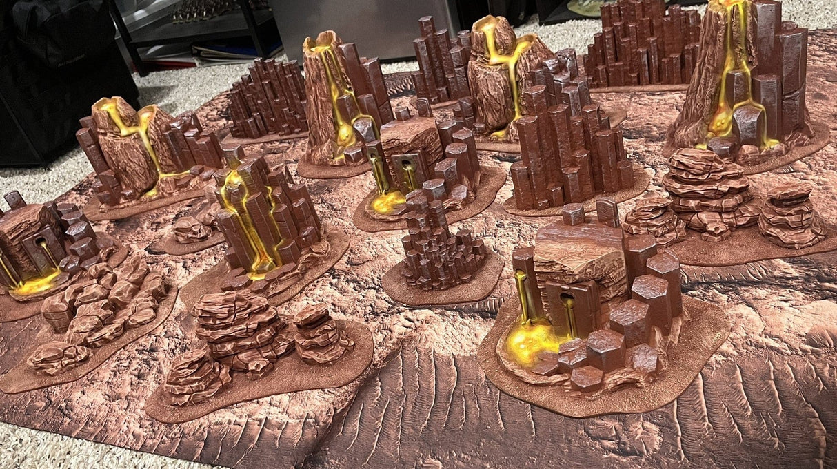 Gray Matter Gaming Gaming Mat Barren Lands - Neoprene Battle Mat with Bag