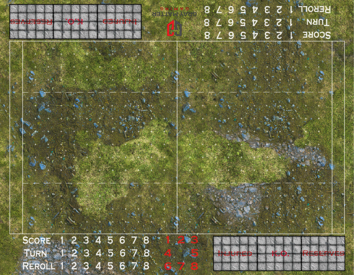 Gray Matter Gaming Gaming Mat Bloody Fantasy Football - Double Sided Neoprene Mat with Bag