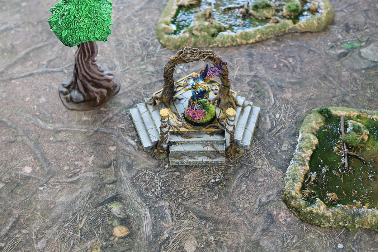 Gray Matter Gaming Gaming Mat Deep Forest - Neoprene Battle Mat with Bag