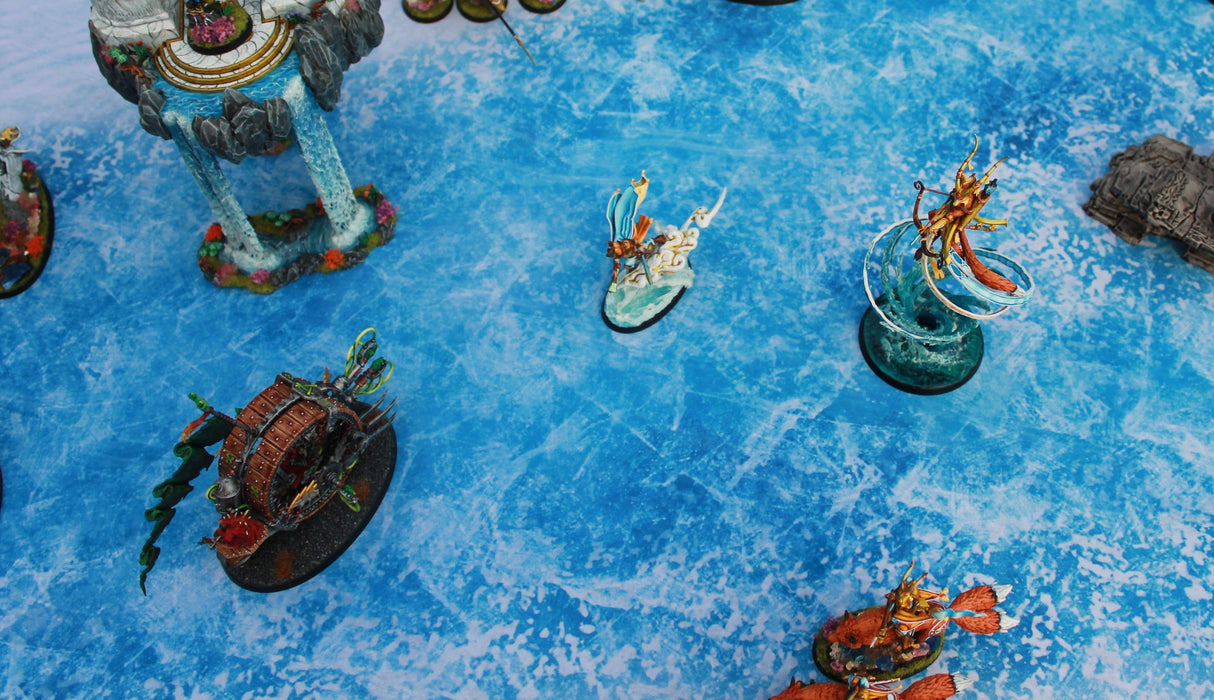 Gray Matter Gaming Gaming Mat Frozen River - Neoprene Battle Mat with Bag