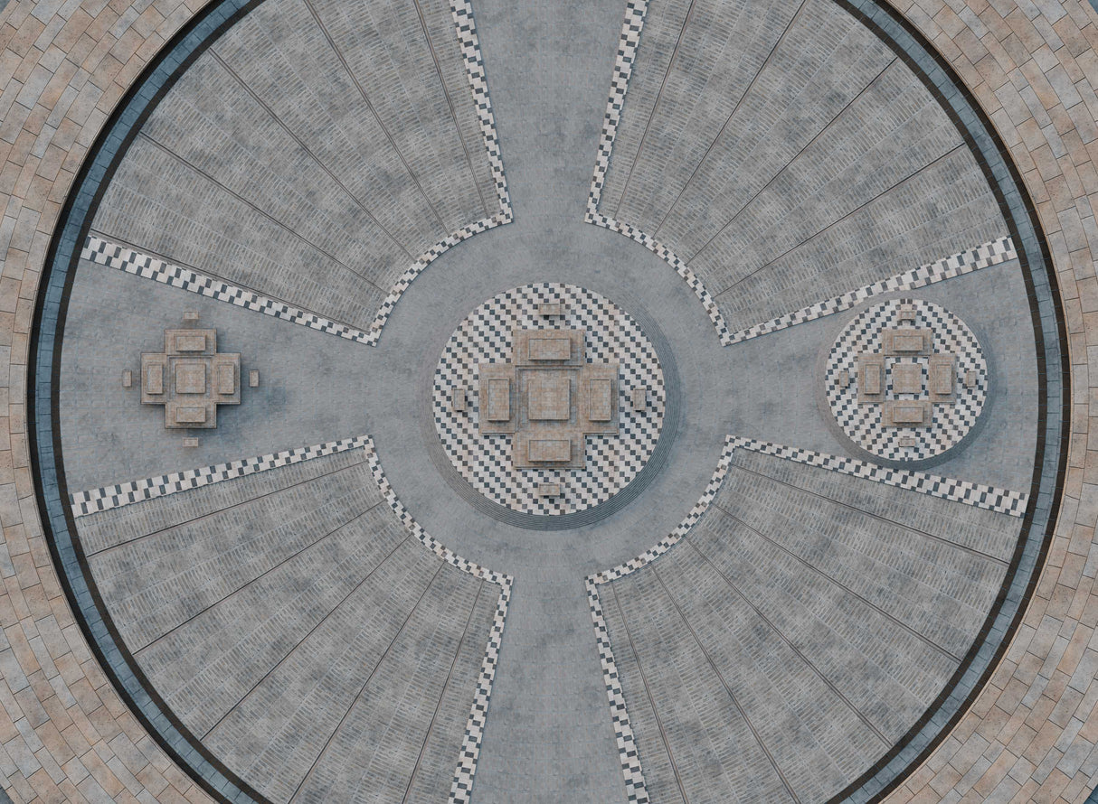 Gray Matter Gaming Gaming Mat Grand Concourse - Neoprene Battle Mat with Bag